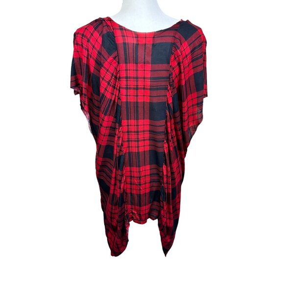 Torn by Ronny Kobo Brooke top, size Large, boxy, plaid, summer, dressy, NWT - Picture 6 of 11